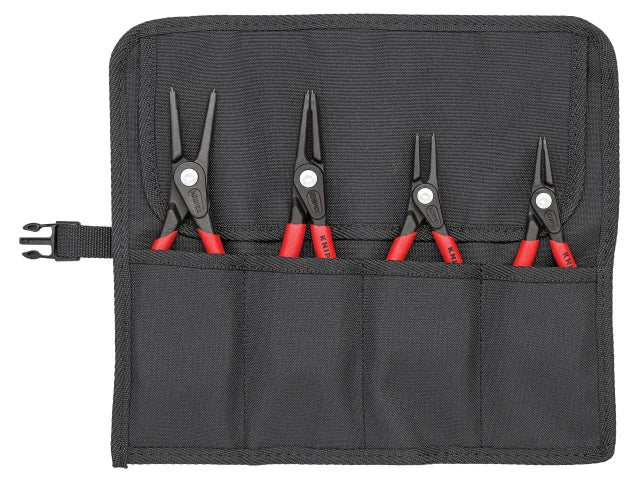 00 19 57 Precision Circlip Pliers Set in Roll, 4 Piece