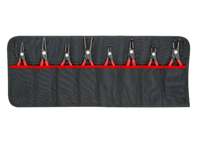 00 19 58 V02 Tool Roll Circlip Plier Set, 8 Piece