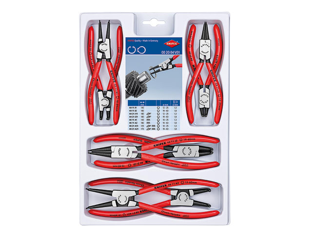 00 20 04 V01 Circlip Plier Set, 8 Piece