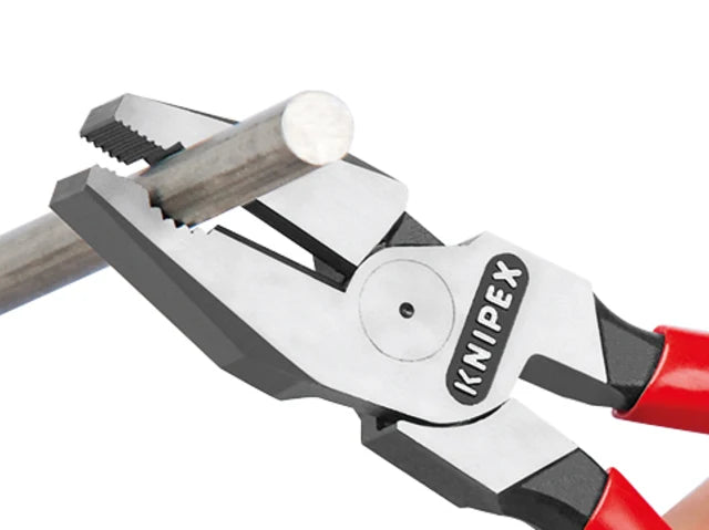 02 01 180 High Leverage Combination Pliers Plastic Coated Grip 180mm