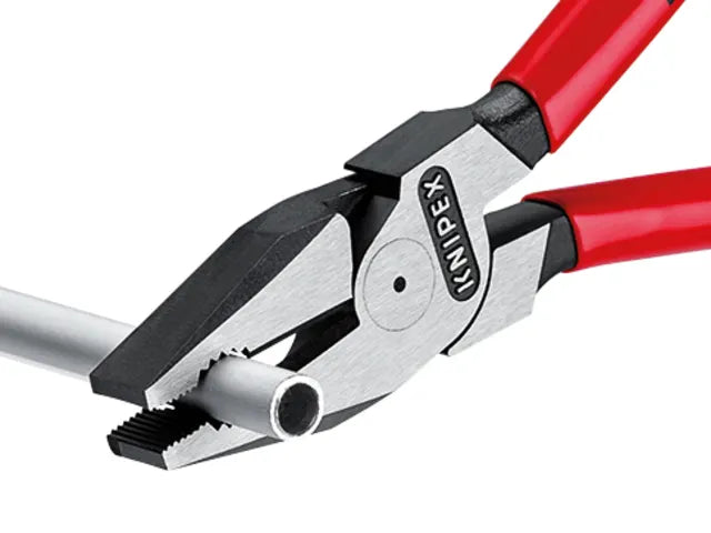 02 01 180 High Leverage Combination Pliers Plastic Coated Grip 180mm
