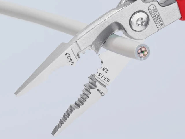 13 96 200 VDE Multifunctional Installation Pliers with Opening Spring 200mm