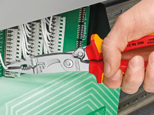 13 96 200 VDE Multifunctional Installation Pliers with Opening Spring 200mm