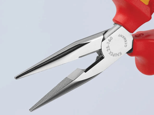 25 06 160 VDE Snipe Nose Side Cutting Pliers 160mm
