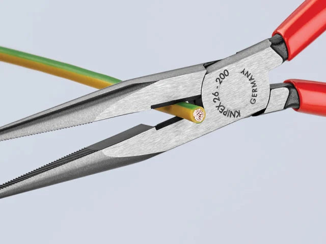 26 11 200 Snipe Nose Side Cutting Pliers Plastic Coated Grips 200mm (8in)
