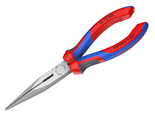 26 12 200 Snipe Nose Side Cutting Pliers Comfort Handles 200mm (8in)