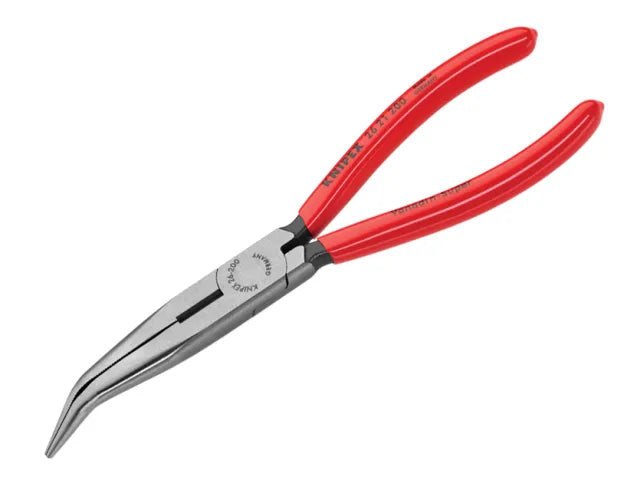 26 21 200 Snipe Nose Side Cutting Pliers PVC Grip 200mm (8in)