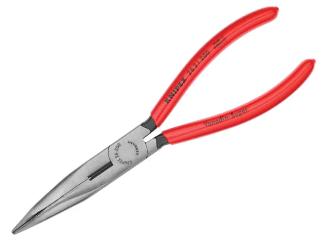 26 21 200 Snipe Nose Side Cutting Pliers PVC Grip 200mm (8in)