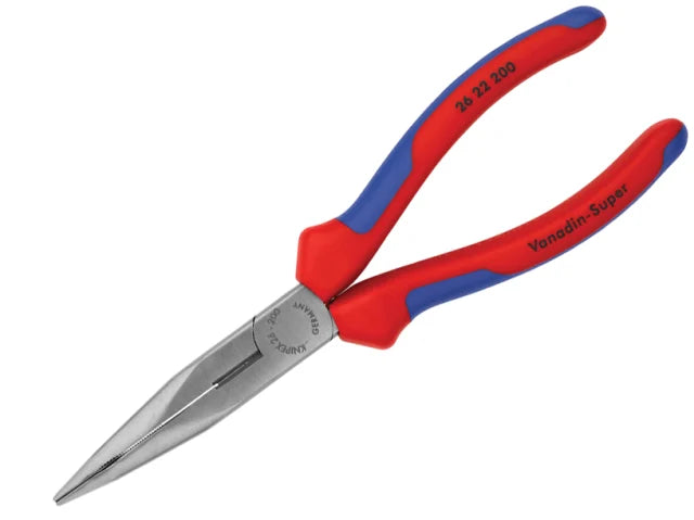 26 22 200 Snipe Nose Side Cutting Pliers Multi-component Grip 200mm (8in)