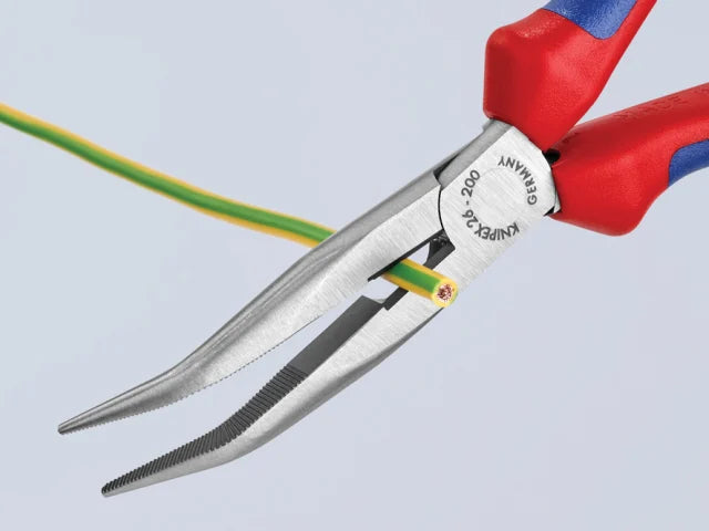 26 22 200 Snipe Nose Side Cutting Pliers Multi-component Grip 200mm (8in)