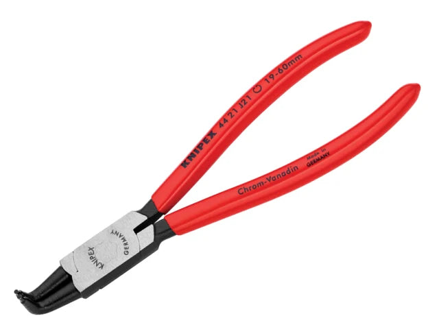 44 21 J21 Circlip Pliers Internal 90° Bent Tip 19 - 60mm