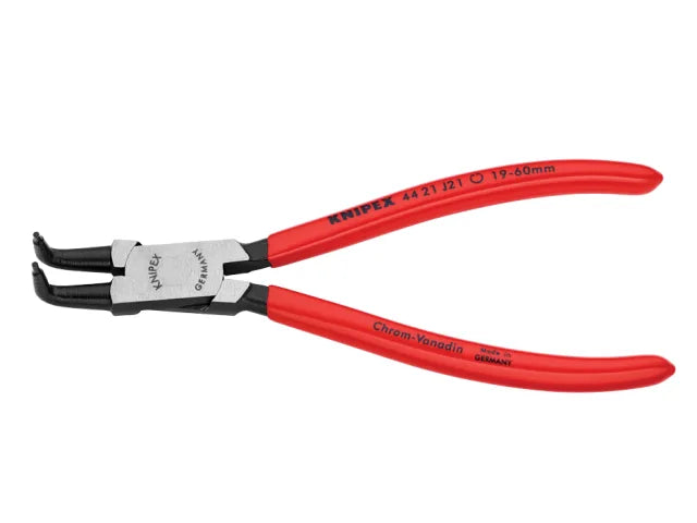 44 21 J21 Circlip Pliers Internal 90° Bent Tip 19 - 60mm