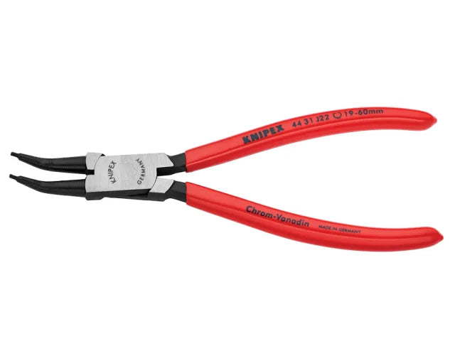 44 31 J22 Circlip Pliers Internal 45° Bent Tip 19-60mm