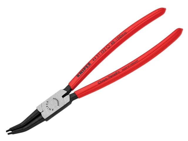 44 31 J32 Circlip Pliers Internal 45° Bent Tip 40-100mm