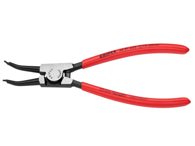 31 A22 Circlip Pliers External 45° Bent Tip 19-60mm
