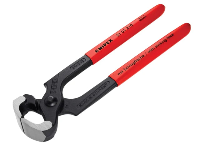 Hammerhead Style Carpenter's Pincers Plastic Coated Grip 210mm