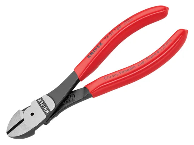 74 01 250 High Leverage Diagonal Cutters Plastic Coated Grips 250mm
