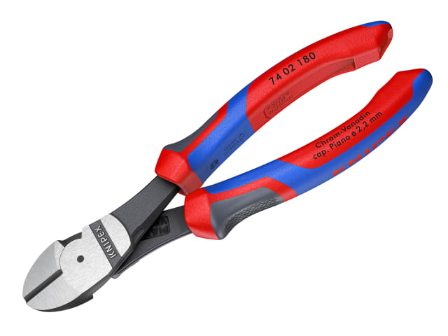 74 02 180 High Leverage Diagonal Cutters Comfort Handles 180mm