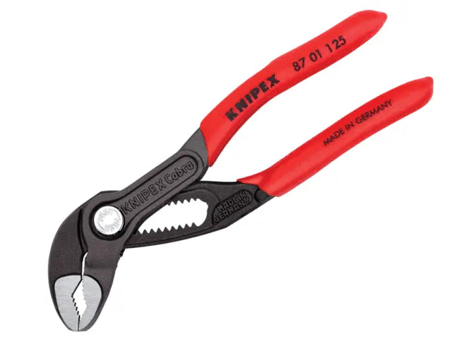87 01 125 Cobra® High-Tech Mini Water Pump Pliers Plastic Coated Grip 125mm