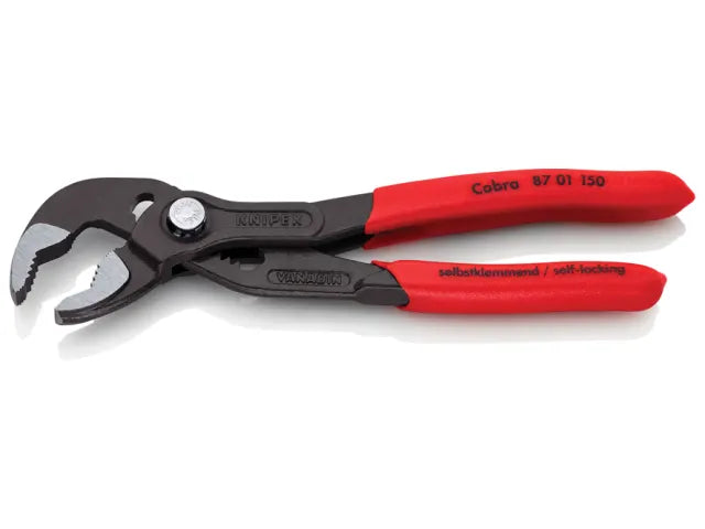87 01 150 Cobra® High-Tech Water Pump Pliers Plastic Coated Grip 150mm