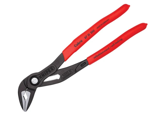 87 51 250 Cobra® ES Extra Slim Water Pump Pliers Plastic Coated Grip 250mm