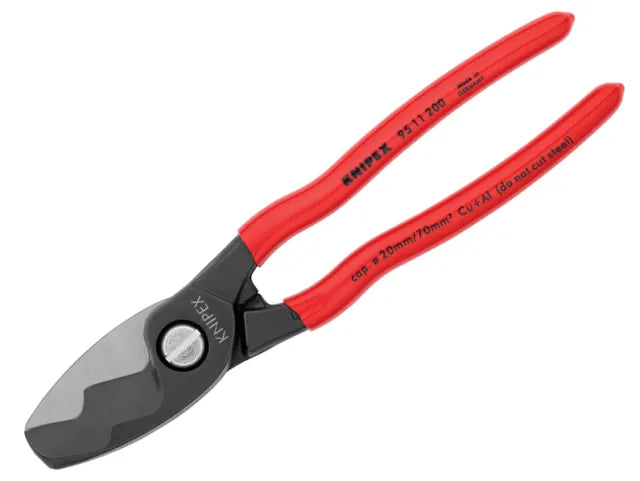 95 11 200 Cable Shears with Twin Cutting Edge PVC Grip 200mm