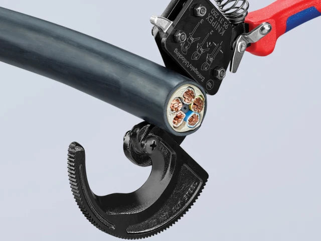 95 31 250 Ratchet Action Cable Cutter Multi-Component Grip 250mm