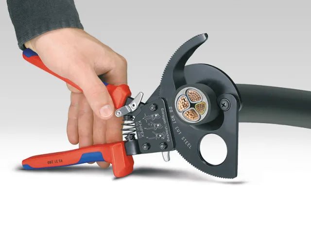 95 31 280 Ratchet Action Cable Shears Multi-Component Grip 280mm
