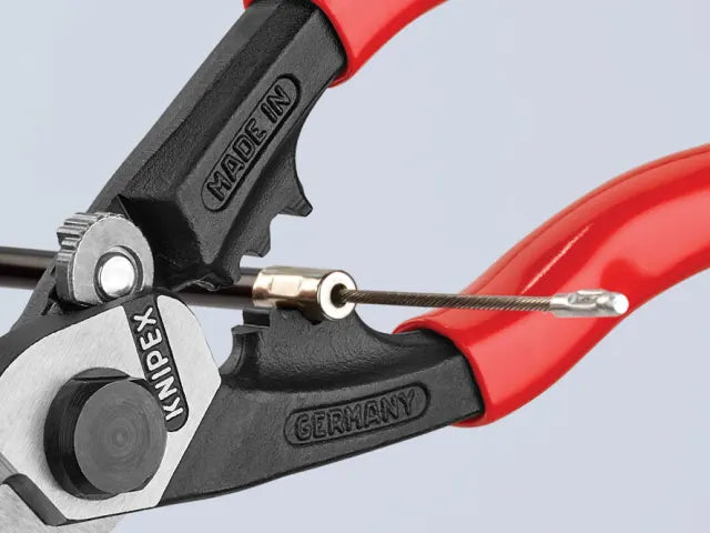 95 61 190 Wire Rope/Bowden Cable Cutter Plastic Coated Grip 190mm