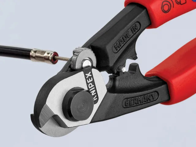 95 62 190 Wire Rope/Bowden Cable Cutters Multi-Component Grip 190mm