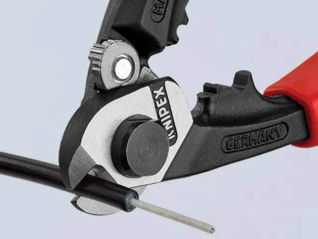 95 62 190 Wire Rope/Bowden Cable Cutters Multi-Component Grip 190mm