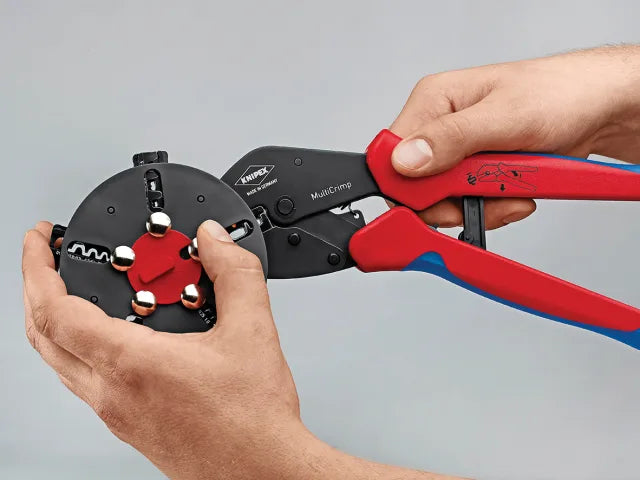 97 33 02 MultiCrimp® Crimping Pliers with 5 Quick Change Cartridges