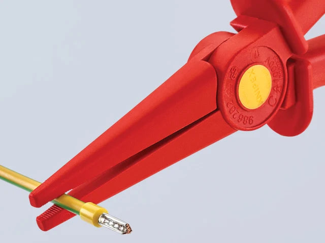 98 62 02 Long Nose Plastic Insulated Pliers 220mm