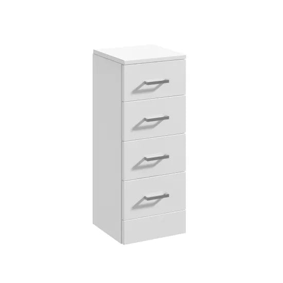 Arley Pro Kass 300mm Gloss White Floor Standing Storage Unit