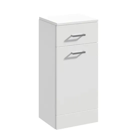 Arley Pro Kass 330mm 1 Drawer Gloss White Floor Standing Storage Unit