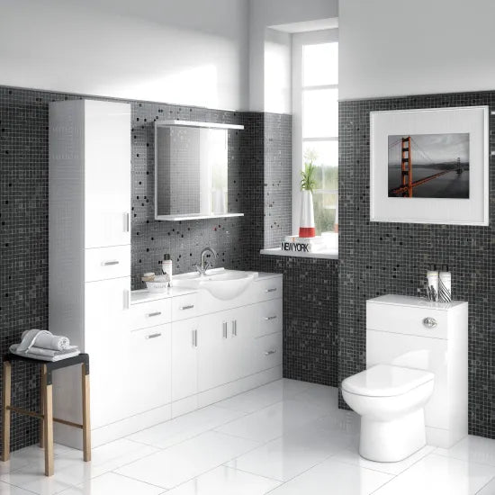 Arley Pro Kass 500mm Gloss White Floor Standing WC Unit