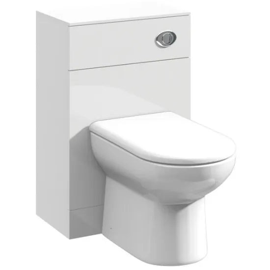 Arley Pro Kass 600mm Slimline Gloss White Floor Standing WC Unit