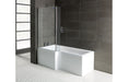 L-Shape 1700x700-850x410mm 0TH Shower Bath  Panel & Screen
