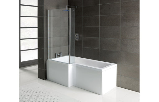 L-Shape 1700x700-850x410mm 0TH Shower Bath  Panel & Screen