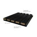 Black Laminate Acoustic Wall Panel