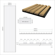 Oak panelling wall