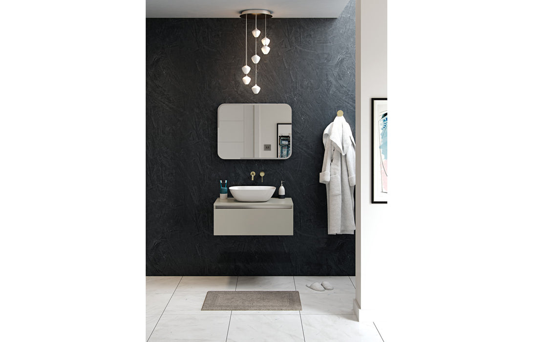 Liora 460x320mm Resin Washbowl - White