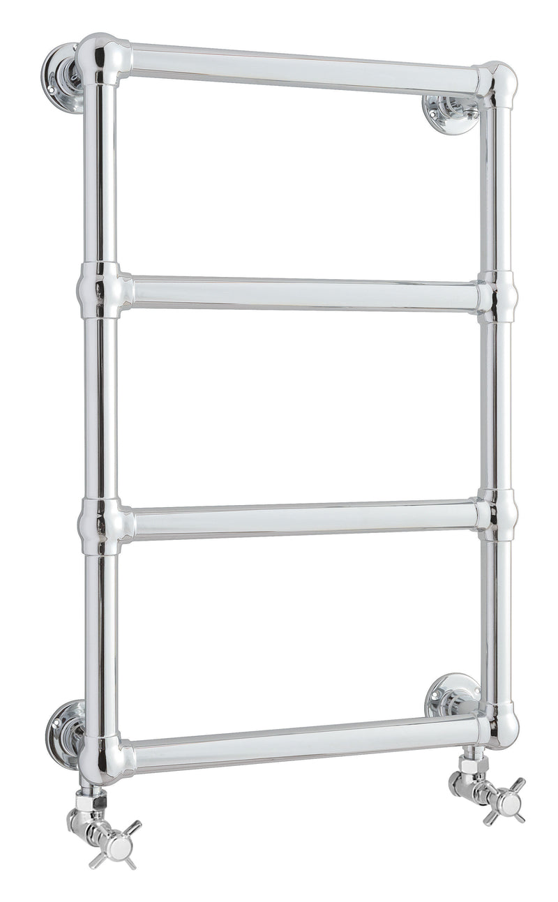 Old London Chrome 748mm x 498mm Heated Towels Rails Horizontal Heated Towel Rail