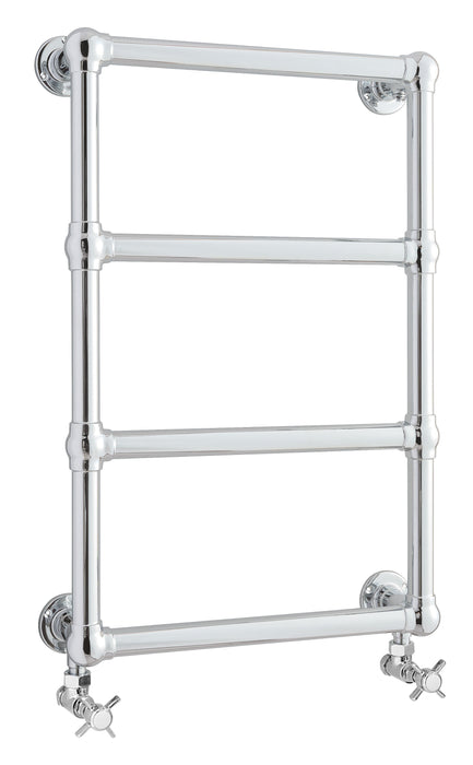 Old London Chrome 748mm x 498mm Heated Towels Rails Horizontal Heated Towel Rail