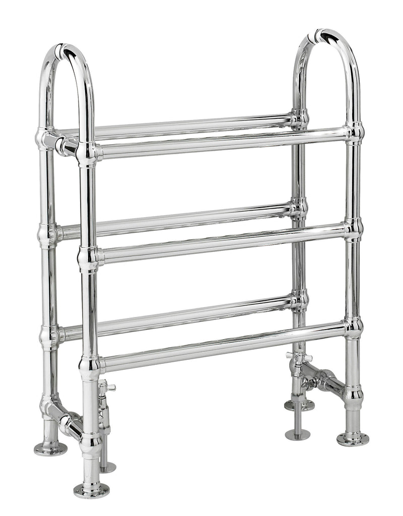 Old London Chrome 762mm x 685mm Heated Towels Rails Horizontal Heated Towel Rail