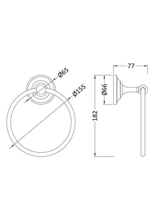 Chrome Towel Ring