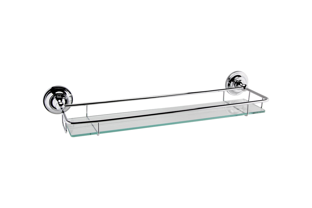 Chrome Gallery Glass Shelf