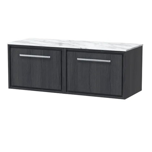 1200mm Wall Hung Single Drawer Unit & Marble Worktop (Drawer Unit, Basin or Set)