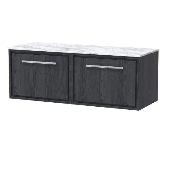1200mm Wall Hung Single Drawer Unit & Marble Worktop (Drawer Unit, Basin or Set)