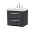 600mm Wall Hung 2-Drawer Unit & Basin  Set 3Tap Hole